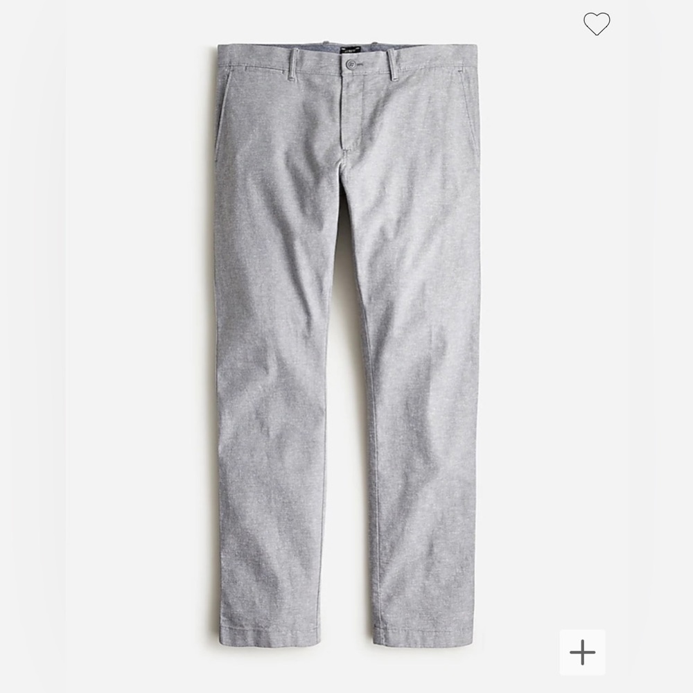Brand New J. Crew Slim-Fit Chino Pants - Grey
